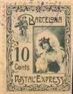 Barcelona-Postal-Express-stamp-Briefmarke-Stamp-Sello-Timbro–francobollo-Timbre-Frimærke-Postzegel-Známky-Poštneznamke-Znaczki