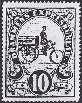 drammens-expresbureau-bypost-norway-local-private-bicycle-stamp-philately