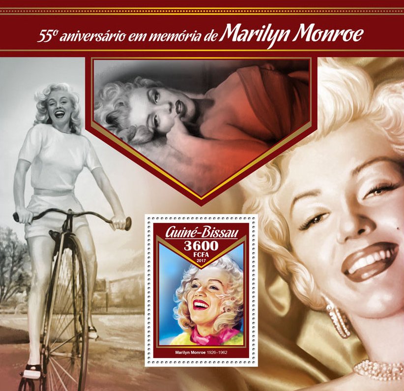 Philately-Thematic-Collecting-Philatelie-Motiv-Briefmarken-Sammeln-Philatelie-Thematique-Timbre-Filatelia-Tematica-Sello-Recoleccion-Tema-Timbro-Raccolta-francobollo-MARILYN-MONROE