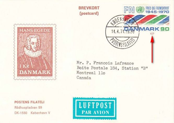 Postal-Stationeries-Danish-Postman-Porto-Betalt-foreign-air-mail-card-Denmark-stationery-postal-card-bicycle