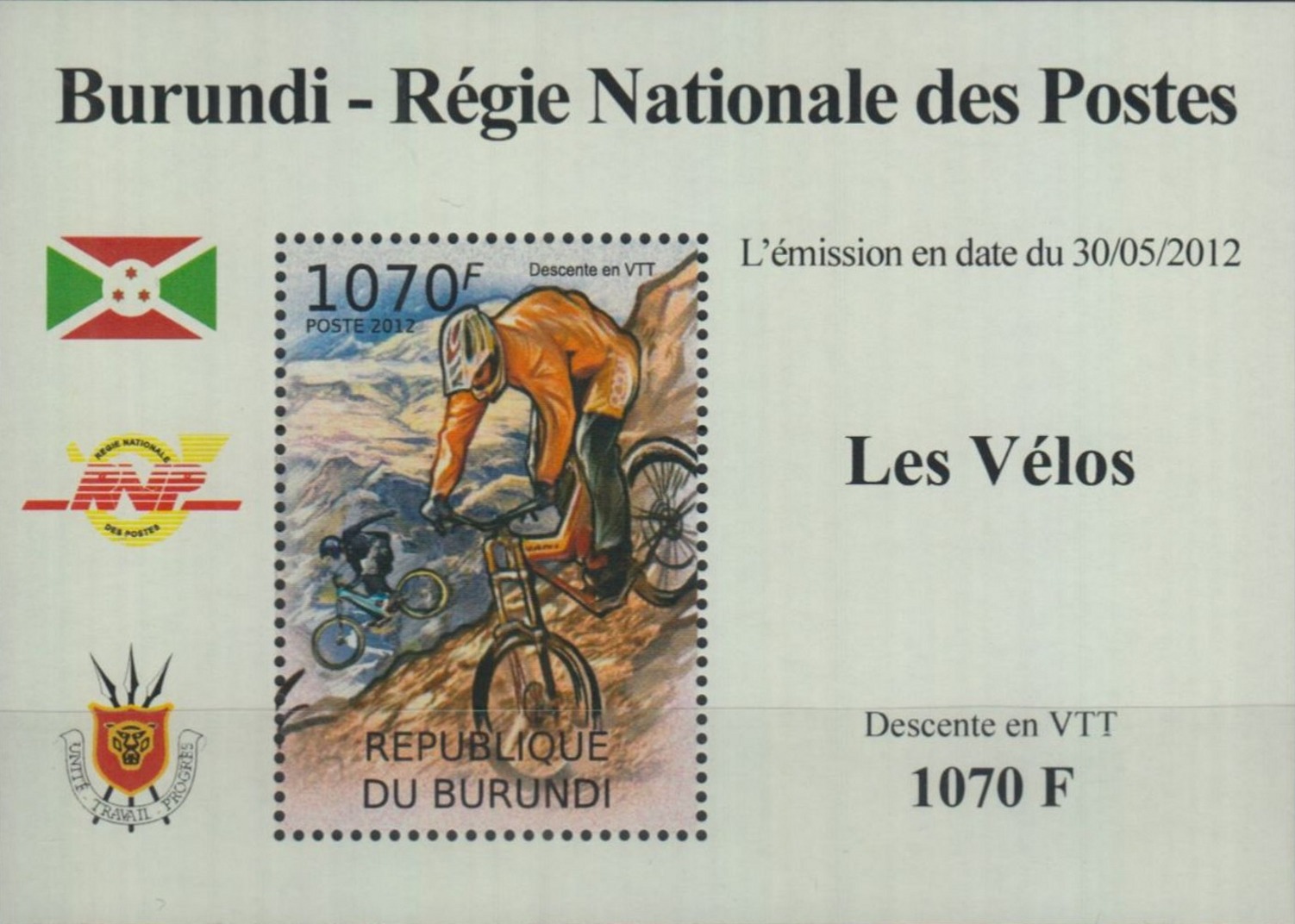 Stamperija-Burundi-stamp-bicycle-philately-fahrrad-briefmarke-velo-timbre-RE22381
