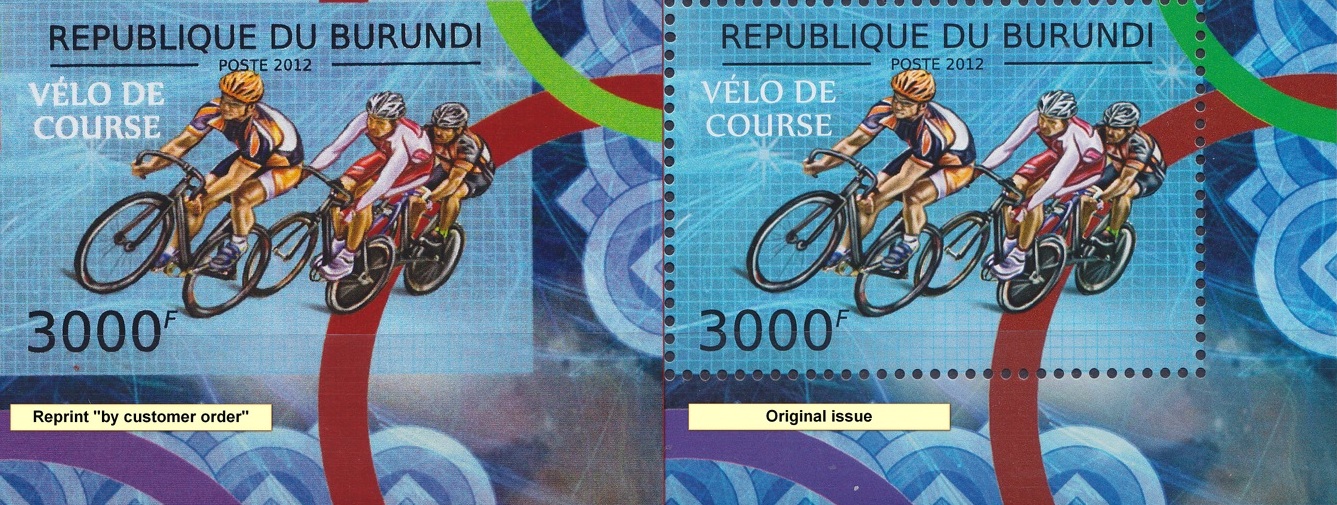 Stamperija-Burundi-stamp-bicycle-philately-fahrrad-briefmarke-velo-timbre-comperation-reprint-original